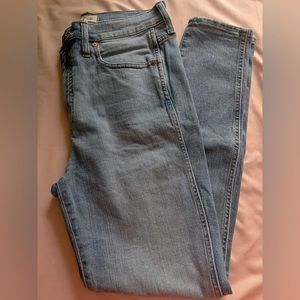 Madewell 10" High-Rise Skinny Jeans in Annapolis Wash, size 29